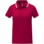 Amarago tipping damespolo met korte mouwen - Rood - XS