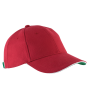 Orlando - 6 panel cap Red / White / Green One Size Orlando - 6 panel cap Red / White / Green One Size