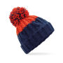 Apres Beanie oxford navy/fire red one size