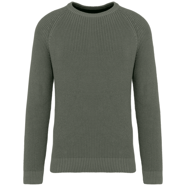 Ecologische dikke gebreide herentrui Organic Khaki S Ecologische dikke gebreide herentrui Organic Khaki S