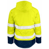 1383 Hi-vis lined jacket geel/navy xs