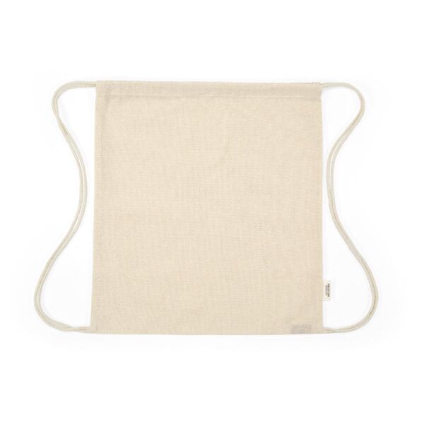 Gerecycled katoenen eco gymtas Lhotse | 140 g/m² | 41×37 cm | Koord rugzak | Natuurlijk Gerecycled katoenen eco gymtas Lhotse | 140 g/m² | 41×37 cm | Koord rugzak | Natuurlijk