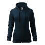 Sweatshirt women's Trendy Zipper navy XS