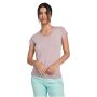 Victoria damesshirt met V-hals en korte mouwen - Mist Green - 3XL