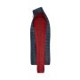 Men's Knitted Hybrid Jacket red-melange/anthracite-melange S