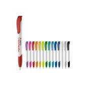 Balpen Apollo hardcolour - Wit / Donkerblauw