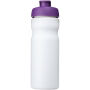 Baseline® Plus 650 ml sportfles met kanteldeksel - Wit/Paars