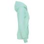 Ecologische damessweater met capuchon Ice Mint XS