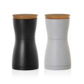 AdHoc Twin zout- en pepermolen set, zwart, wit