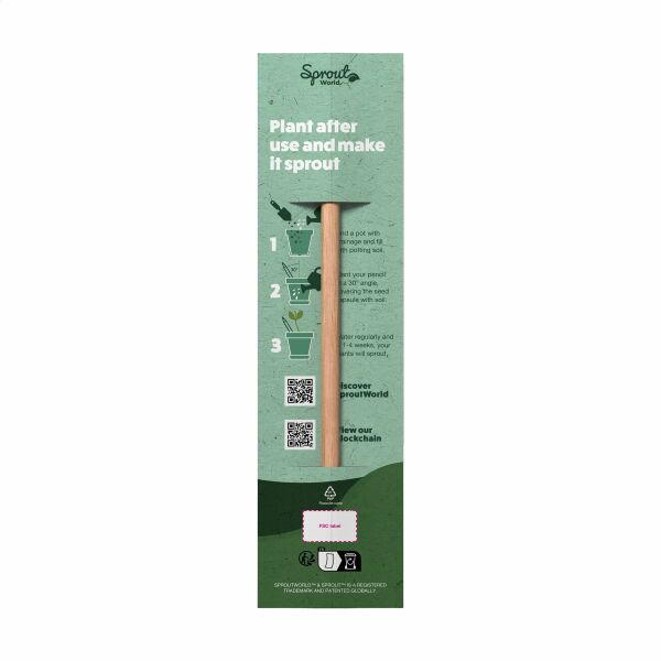 Einzelne Header-Karte für Sproutworld-Bleistift - grün Einzelne Header-Karte für Sproutworld-Bleistift - grün