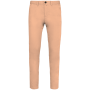 Ecologische chinobroek heren Pastel Apricot 36 FR