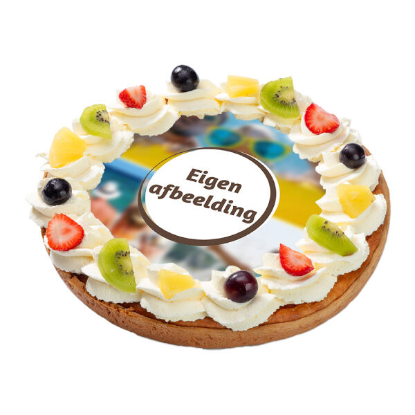 Tropische fruitvlaai