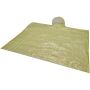 Fog poncho in ronde plastic verpakking met karabijnhaak - Geel