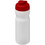 H2O Active® Base 650 ml sportfles met flipcapdeksel - Wit/Rood