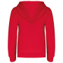 Kinder Sweater met gecontrasteerde capuchon Red / White 12/14 jaar Kinder Sweater met gecontrasteerde capuchon Red / White 12/14 jaar