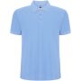 Pagaso Premium herenpolo met korte mouwen - Hemelsblauw - S