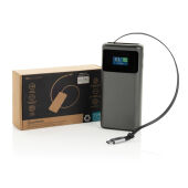 Quantum RCS ultra-fast PD45W 10.000mAh powerbank met scherm, grijs, zwart