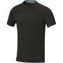 Borax Heren T-shirt met korte mouwen, cool fit, GRS gerecycled - Zwart - XS