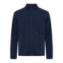 Iqoniq Talung gerecycled polyester fleece jas met rits, donkerblauw (XS)
