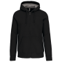 Sweatvest met capuchon Black XL