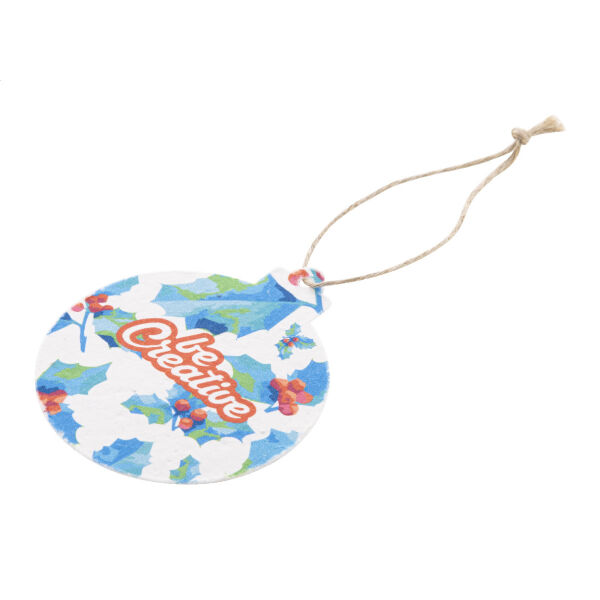 CreaJul Seed - aangepast kerstboom ornament van zaadpapier, rond CreaJul Seed - aangepast kerstboom ornament van zaadpapier, rond