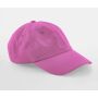JUNIOR LOW PROFILE 6 PANEL DAD CAP, TRUE PINK, One size, BEECHFIELD