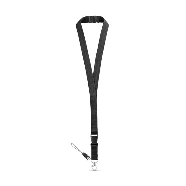 MURRAY. Polyester lanyard met metalen karabijnhaak