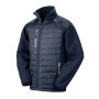 Black compass gewatteerde softshelljas Navy / Grey 4XL