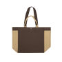 BEAU AWARE™ 400gsm recycled canvas all-round shopper, bruin