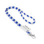 Polyester 2-kleurige koord-lanyard met full color label