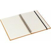 Gerecycled leren notitieboek A5 Egon zwart