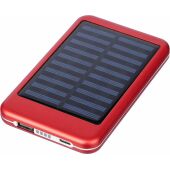 Aluminium solar power bank Tycho black