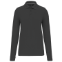 Polo lange mouwen Dark Grey L
