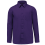 Overhemd in onderhoudsvriendelijk polykatoen-popeline heren Purple XS
