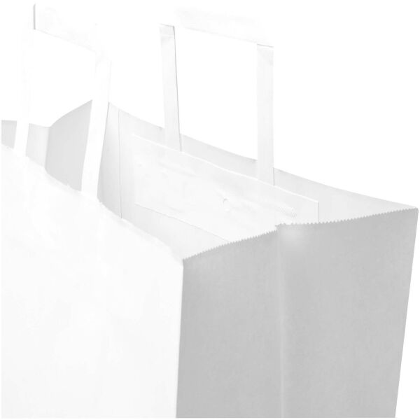 Kraft papieren tas 80–90 g/m² met platte handvatten – 32 x 17 x 39 cm - Wit Kraft papieren tas 80–90 g/m² met platte handvatten – 32 x 17 x 39 cm - Wit