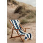 VINGA Valmer strand handdoek, donkerblauw, beige
