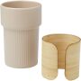 Fika 340 ml beker met bamboe hoes - Havermout Fika 340 ml beker met bamboe hoes - Havermout
