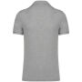 Ecologische herenpolo in piquétricot Moon Grey Heather 4XL