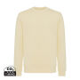 IQONIQ Etosha lichtgewicht gerecycled katoen sweater, cream yellow (XL)