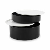 ENSALA - Twee-laagse lunchbox 950ml - Zwart ENSALA - Twee-laagse lunchbox 950ml - Zwart