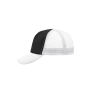 5 Panel Polyester Mesh Cap black/white one size
