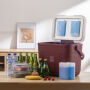 Brisby Koelbox - Frigobox - 22L - Rood - Tot maximaal 40 uur isolatie - Incl. 4 dikke koelelementen van 450ml - Temperatuur veilige sluiting - Nieuw ontwerp met koelelementen vergrendeld in deksel