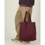 Mid Tote Bag - De middelzware geweven tote bag - Burgundy (OS)