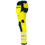 6573 Pant stretch Yellow/Navy D112