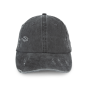 Ecologische uniseks pet met verwassen look Washed black One Size