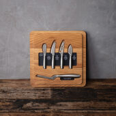BOSKA Ultimate Cheese Set Small Copenhagen, bruin, staal