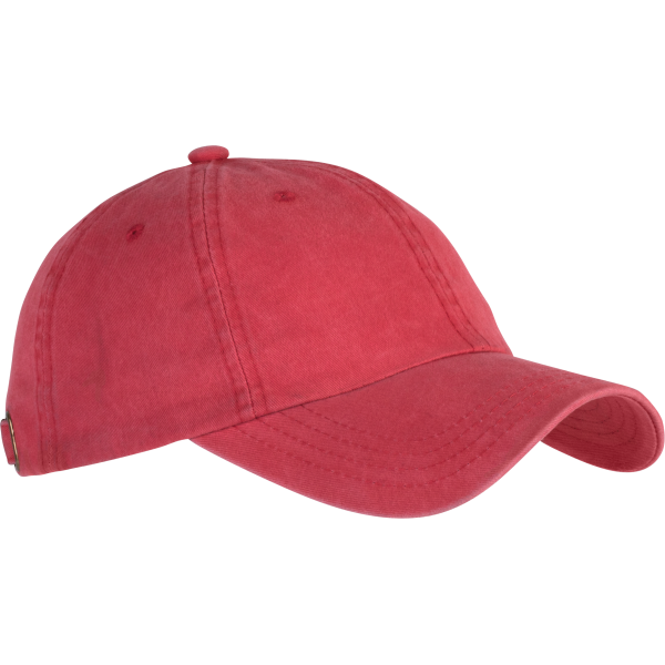 Vintage Cap mit 6 Panels Washed Red One Size Vintage Cap mit 6 Panels Washed Red One Size