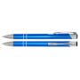 Aluminium balpen Marseille Lichtblauw - Blauwe inkt
