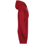 Ecologische sweaterjurk met capuchon Hibiscus Red XL Ecologische sweaterjurk met capuchon Hibiscus Red XL