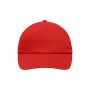 5 Panel Promo Cap Laminated signal red one size